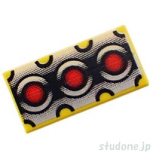 1x2タイル（3レッドサークル/シルバー）