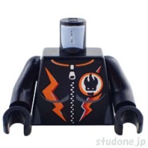 トルソー(エージェント ジャケット ブラック・オレンジ ライトニングボルト)