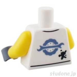 画像2: トルソー（シャツ ホワイト・ステイン パターン/タイヤ レンチ） (2)