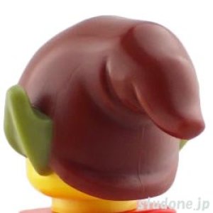 画像2: エルフハット・TYPE2(レディッシュブラウン/オリーブグリーン/パッチ) (2)