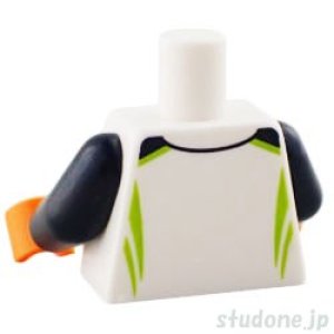 画像2: トルソー(レーシング シャツ ホワイト・ライム ストライプ/AIR オクタン ロゴ) (2)