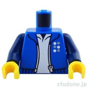 トルソー（オープン ジャケット ブルー・6ドット パターン）