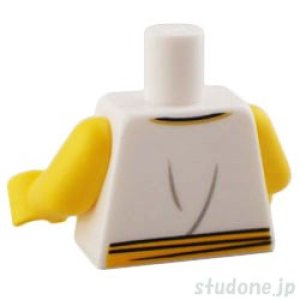 画像2: トルソー（ベスト ホワイト・ゴールド ドラゴン/サッシュ） (2)