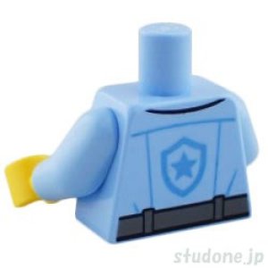 画像2: トルソー（ポリスシャツ ブライトライトブルー・スター ネームバッジ/ポケット/ベルト） (2)