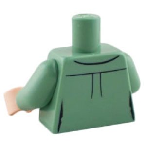 画像2: トルソー（シャツ サンドグリーン・2ポケット） (2)