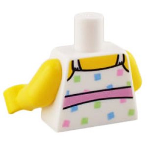 画像2: トルソー（トップ ホワイト・ボウ ベルト/スクエア パターン） (2)