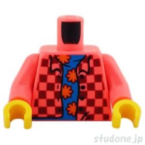 トルソー（チェックシャツ コーラル・シャツ フラワー パターン）