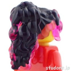画像1: ヘア156（ブラック/トランスダークピンク） (1)