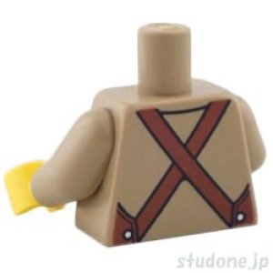 画像2: トルソー（シャツ ダークタン・エプロン レディッシュブラウン） (2)