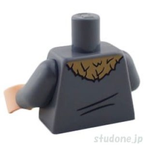 画像2: トルソー（コート ダークブルーイッシュグレー/ファー/チュニック シャツ/バックル） (2)