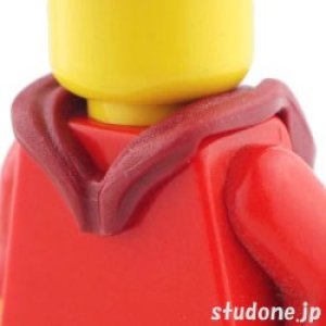 画像2: フード・フォールデッド（ダークレッド） (2)