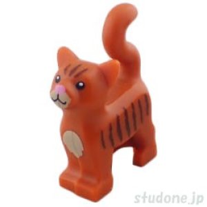 猫・TYPE2（ダークオレンジ/ストライプパターン）