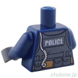 画像2: トルソー（ポリス ベスト ダークブルー/ダークブルーイッシュグレー・ポーチ/バックル/スターバッジ/ラジオ） (2)