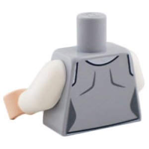 画像2: トルソー（ベスト ライトブルーイッシュグレー・シャツ ホワイト） (2)