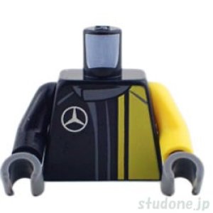 トルソー（レーシング スーツ ブラック・イエロー パネル/Mercedes-Benz）