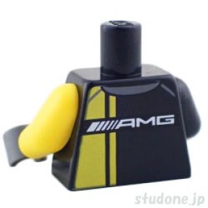 画像2: トルソー(レーシング スーツ ブラック・イエロー パネル/Mercedes-Benz) (2)