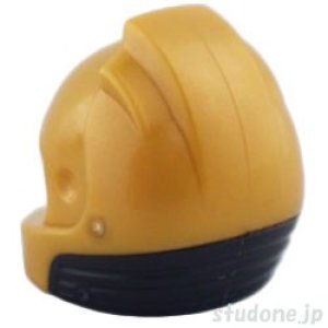 画像2: アストロノート ヘルメット・ブラック ネックベース(パールゴールド) (2)