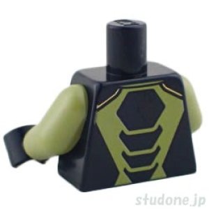 画像2: トルソー(レーシングスーツ ブラック/オリーブグリーン・ランボルギーニ ロゴ) (2)