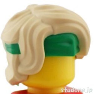 画像2: ヘア398（タン・バンダナ/グリーン） (2)