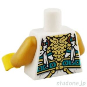 画像2: トルソー（ローブ ホワイト・ゴールド ストラップ/バックルベルト） (2)