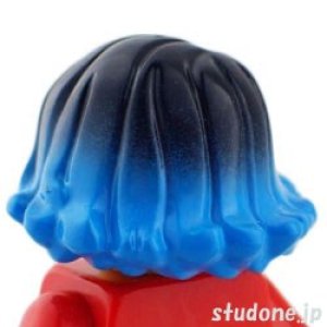 画像2: ヘア34-007（ブラック/ダークアジュール） (2)