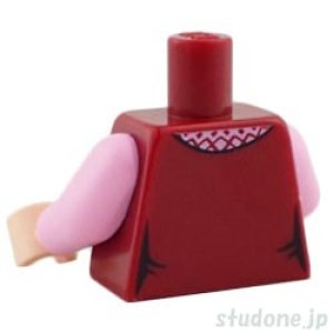 画像2: トルソー（ベスト ダークレッド・カラー ブライトピンク/ネックレス） (2)