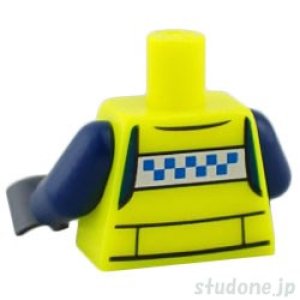 画像2: トルソー（ポリス セーフティ ベスト ネオンイエロー・リフレクティブ ストライプ） (2)