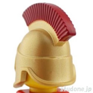 画像2: スパルタ ウォーリアー ヘルメット（メタリックゴールド/ダークレッド） (2)