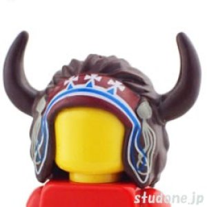 画像1: ヘア333（ダークブラン・インディアン ヘッドドレス） (1)
