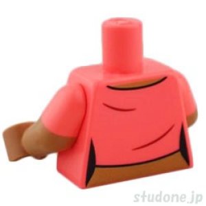 画像2: トルソー（クロップトップ コーラル・ハート パターン） (2)