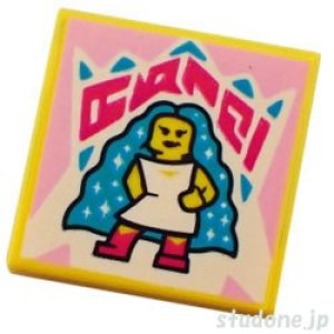 2x2タイル（アルバムカバー・ミニフィグ ロングヘア）