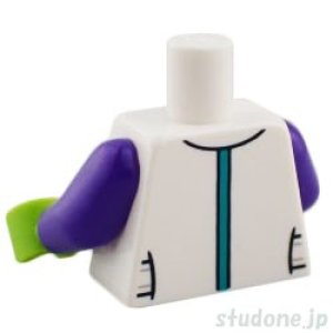 画像2: トルソー(シャツ ホワイト・サイドジッパー/ドルフィン) (2)