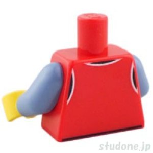 画像2: トルソー（ベスト レッド・IDバッジ/シャツ サンドブルー） (2)