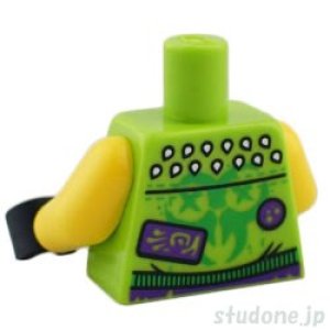 画像2: トルソー（ジャケット ライム・ジッパー/シャツ ダークパープル/スカル） (2)