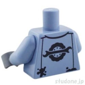 画像2: トルソー(メカニック ユニフォーム サンドブルー2・オイル ステイン/レンチ ホイール バックプリント) (2)