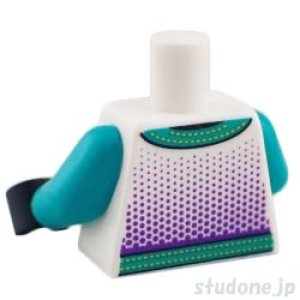 画像2: トルソー(レーシング スーツ ホワイト・ダークターコイズ トリム/ダークパープル ドット/NASCAR/シボレー) (2)