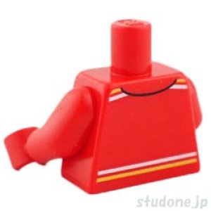 画像2: トルソー(レーススーツ レッド/ホワイト/イエロー ストライプ・フェラーリ) (2)