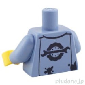 画像2: トルソー（メカニック ユニフォーム サンドブルー・オイル ステイン/レンチ ホイール バックプリント） (2)