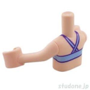 画像2: ミニドール/トルソー（ライトヌガー・トップ ビキニ ミディアムブルー） (2)