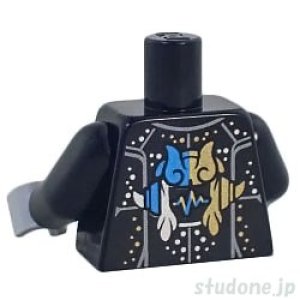 画像2: トルソー（スーツ ブラック・シルバー/ゴールド ドット） (2)