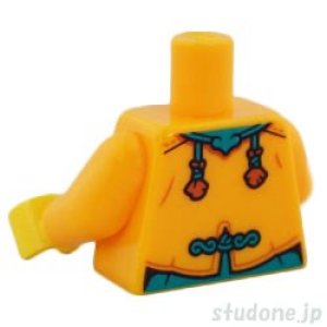 画像2: トルソー（タング ジャケット ブライトライトオレンジ・レース パターン） (2)