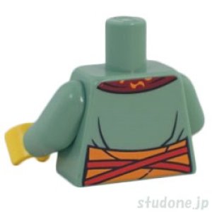 画像2: トルソー（ローブ サンドグリーン・ダークレッド トリム/サッシュ/スカーフ） (2)