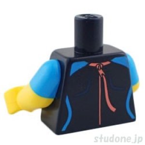 画像2: トルソー（ウェットスーツ ブラック・コーラル/ダークアジュール トリム） (2)