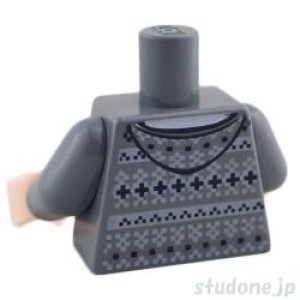 画像2: トルソー（フェアアイル カーディガンセーター ダークブルーイッシュグレー・フード） (2)