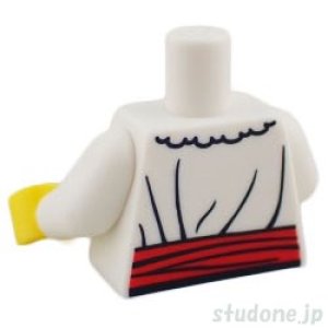 画像2: トルソー（オープン シャツ ホワイト・フリル/サッシュ/ヘルム バックル） (2)