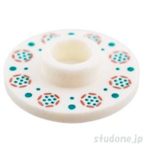 ティーソーサー（ホワイト・花柄）