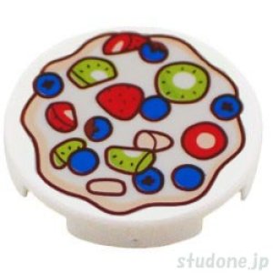 ラウンド2x2タイル（フルーツ スライス）