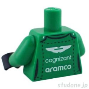 画像2: トルソー（レーシング スーツ グリーン・ブラック トリム/cognizant aramco） (2)