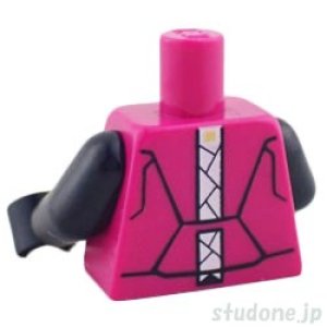 画像2: トルソー（ジャケット マジェンタ・シルバー ジッパー） (2)