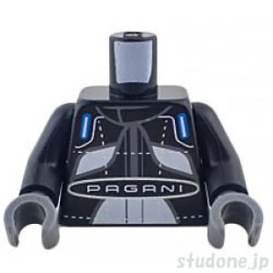 画像1: トルソー（レーシング スーツ ブラック・ホワイト パネル/PAGANI） (1)